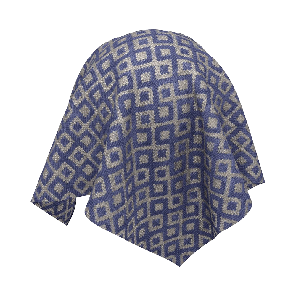 Fabric Texture Twinbru Geometric Blue Jacquard 1164001