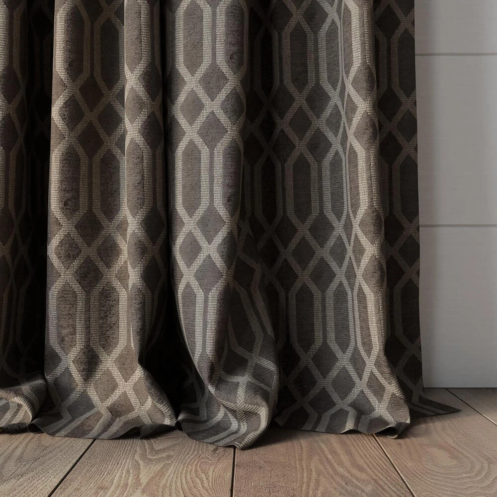 Fabric Texture Twinbru Geometric Grey Jacquard 1364030 (2)