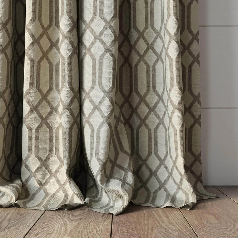 Fabric Texture Twinbru Geometric Natural Jacquard 1464031 (2)