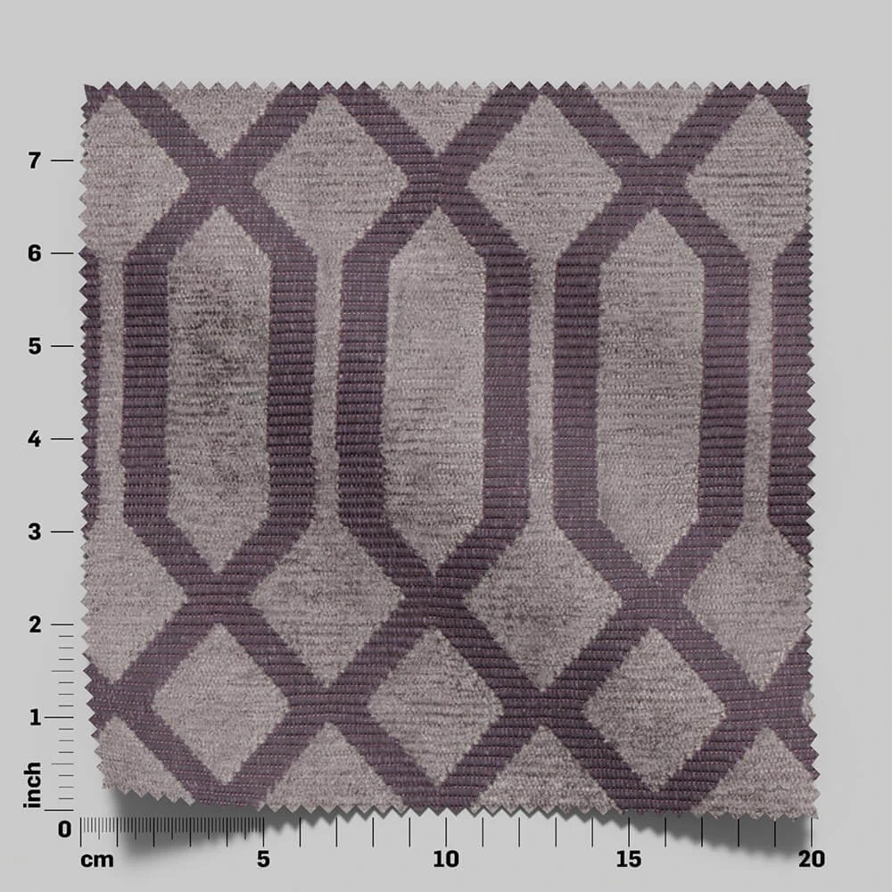 Fabric Texture Twinbru Geometric Purple Jacquard 1564032 (4)