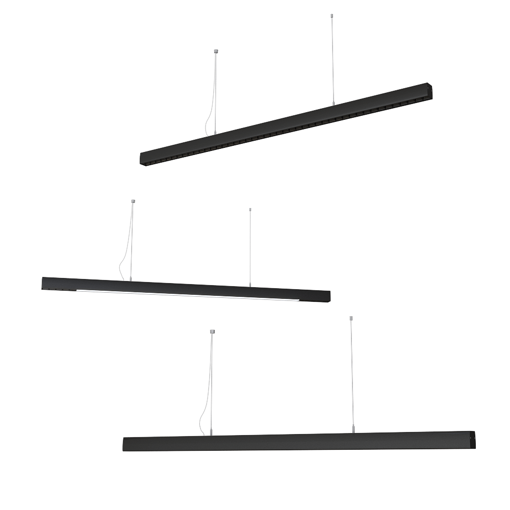 Линейный светодиодный подвесной светильник 1200 мм, ANCARD - Скачать 3D .