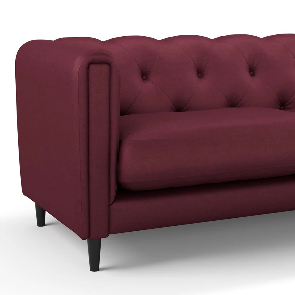 Fabric Texture Twinbru Plain Red Velvet 2172327 (2)