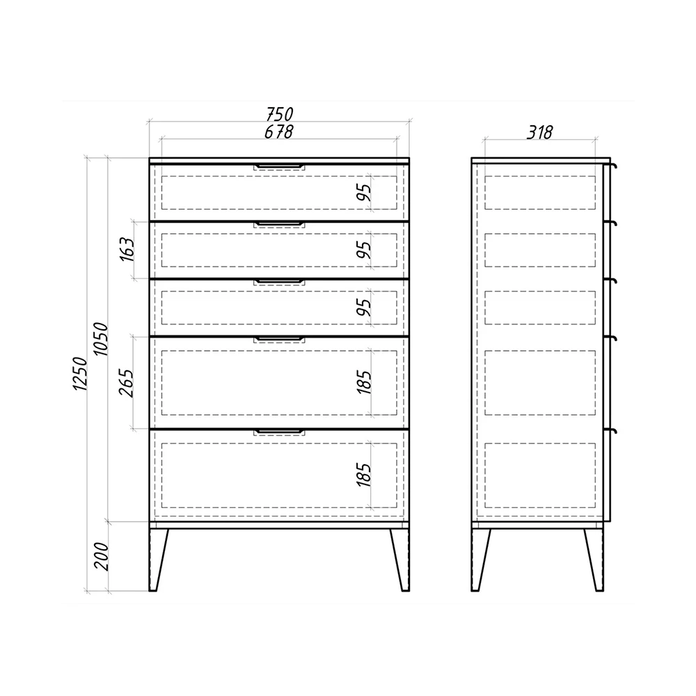 Chest of drawers Mister Room DIAMOND 21 (2)