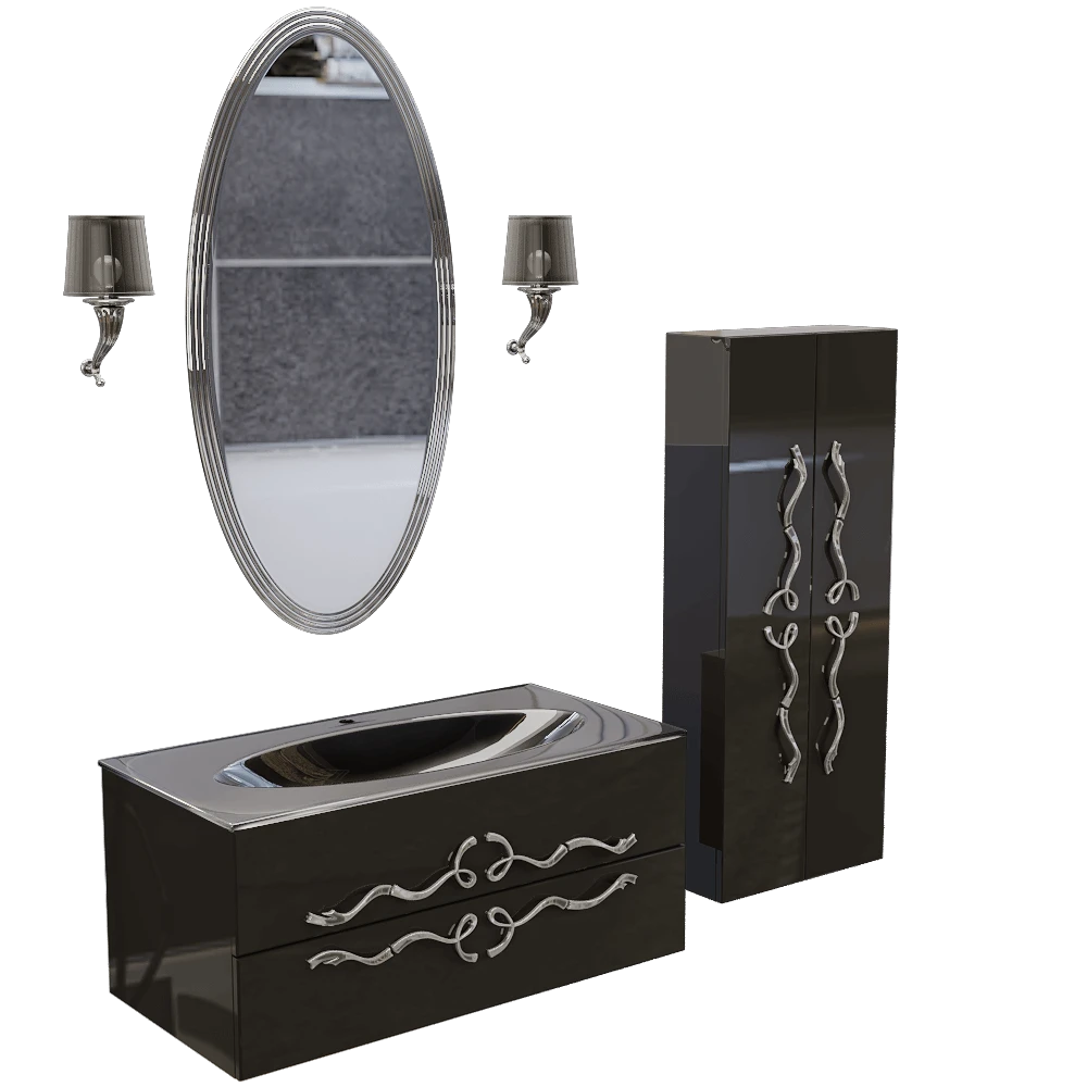 Bathroom Furniture Set Clarberg Due Amanti (2)