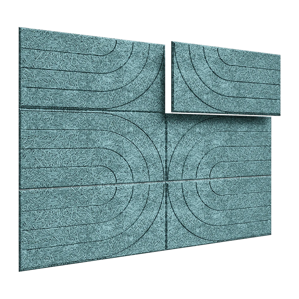 Acoustic Panel BAUX Wood Wool Curve