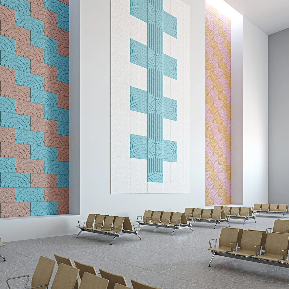 Acoustic Panel BAUX Wood Wool Curve (2)