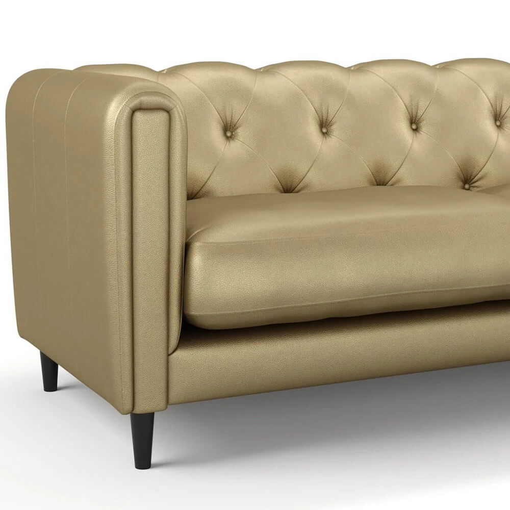 Leather Texture Twinbru Plain Gold Vinyl 2366128 (2)