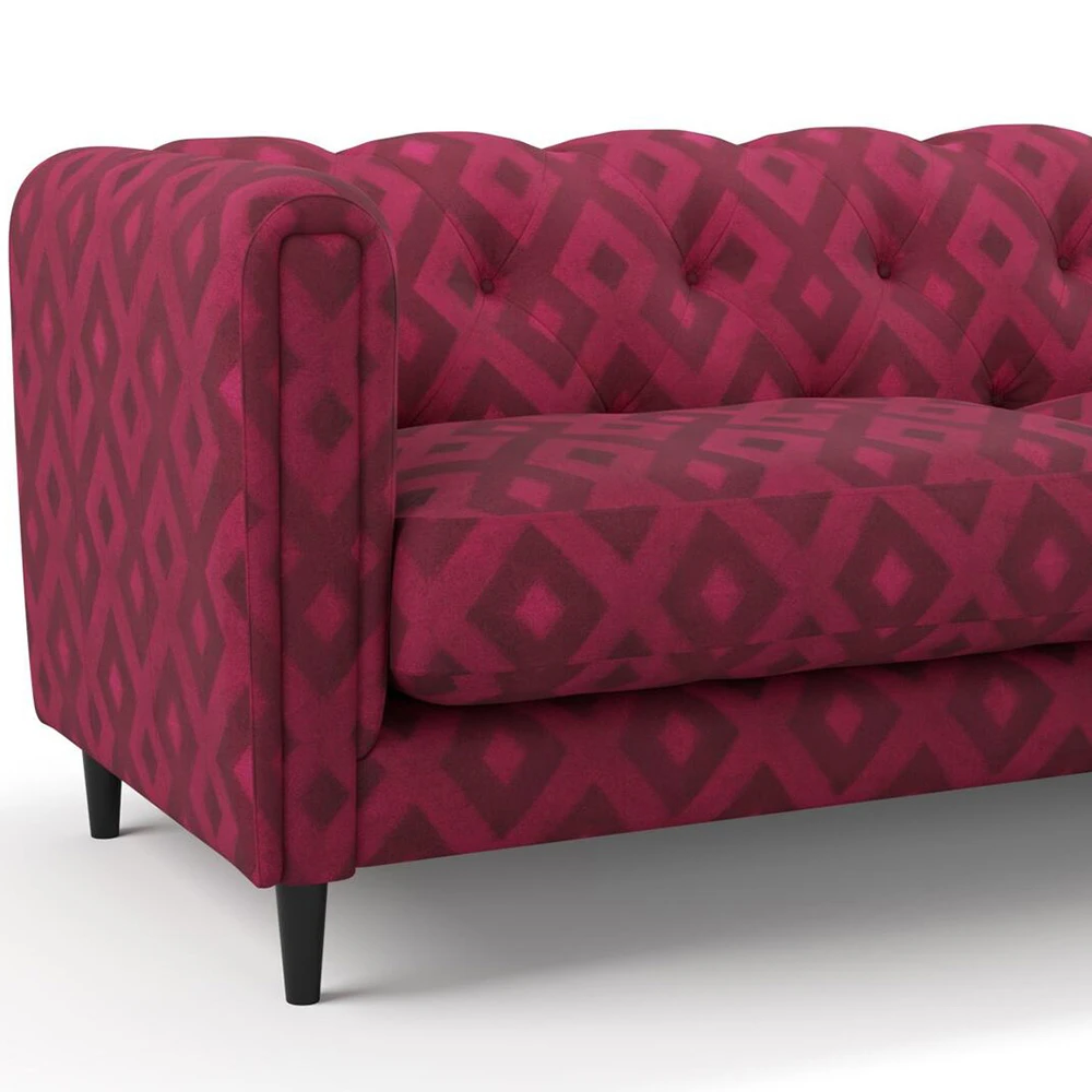 Fabric Texture Twinbru Geometric Pink Velvet 2468064 (2)