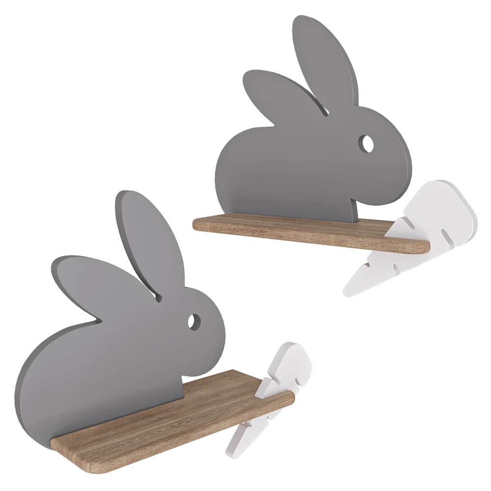 Wall lamp shelf Candellux Lighting IQ Kid's Rabbit