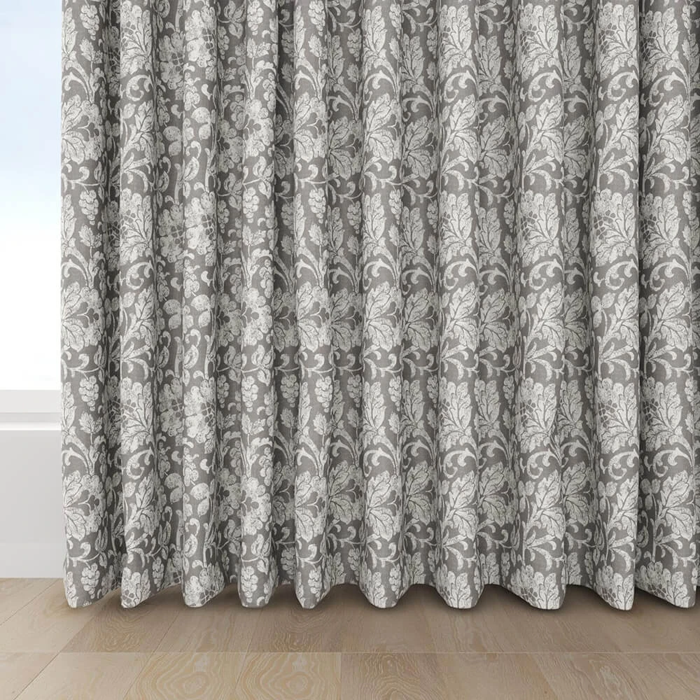 Fabric Texture Twinbru Floral Grey Jacquard 3071967 (2)
