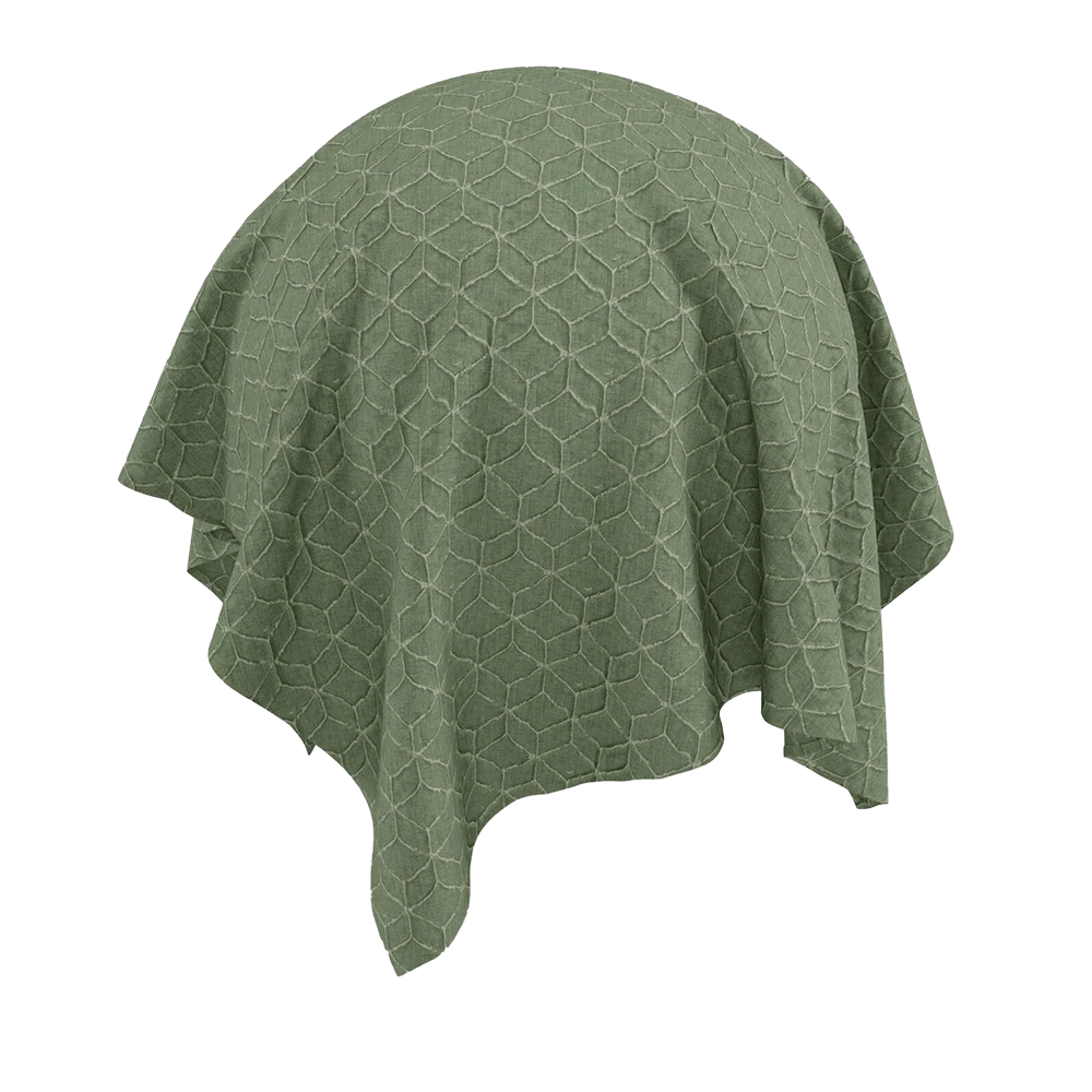 Fabric Texture Twinbru Geometric Green Jacquard 3779885