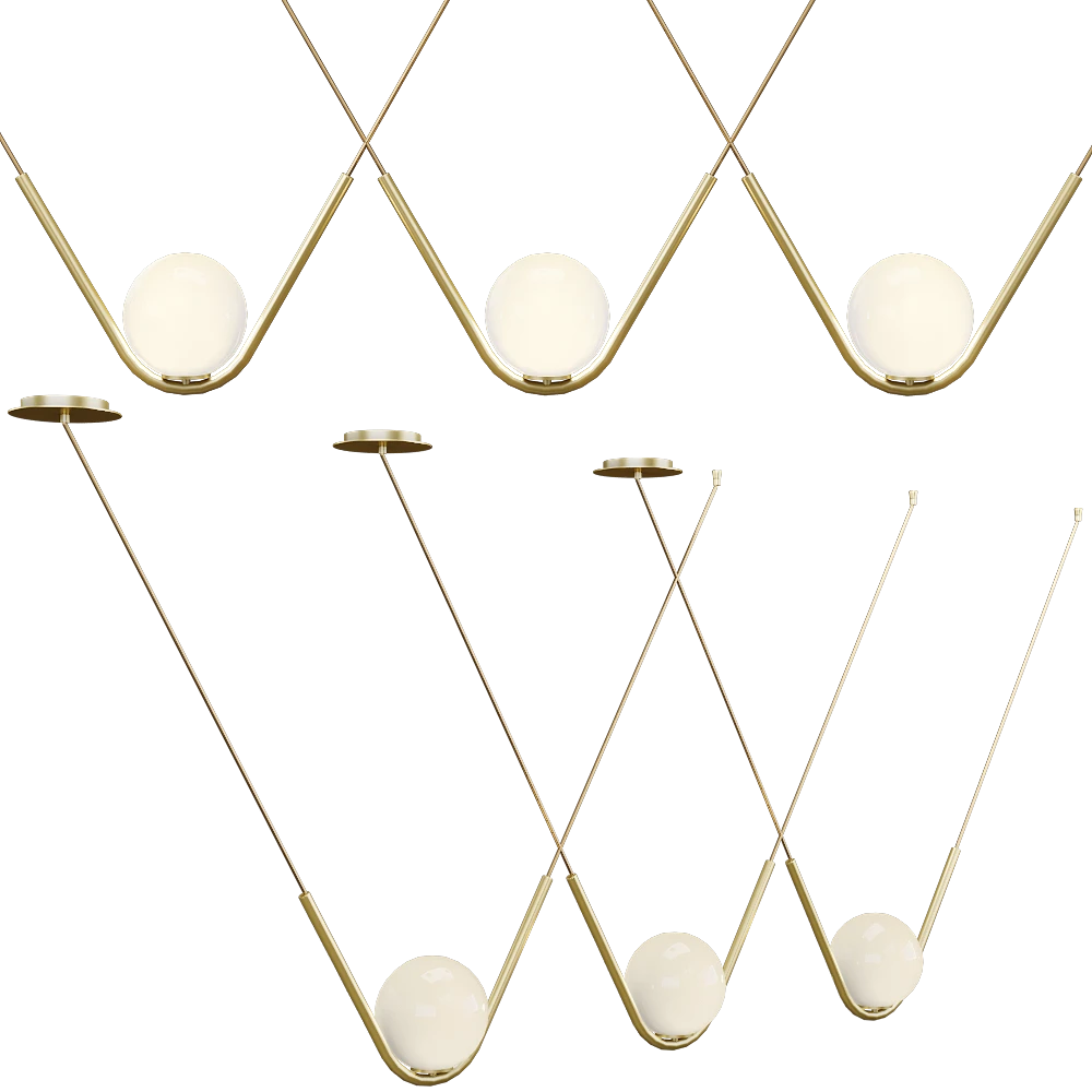 Pendant lamp Larose Guyon Perle 1 Trio