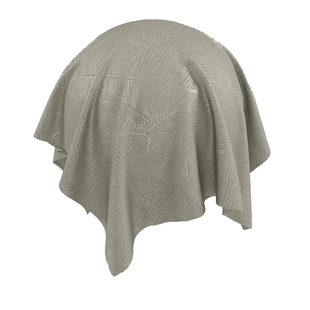 Fabric Texture Twinbru Leaves Natural Dimout 2881829