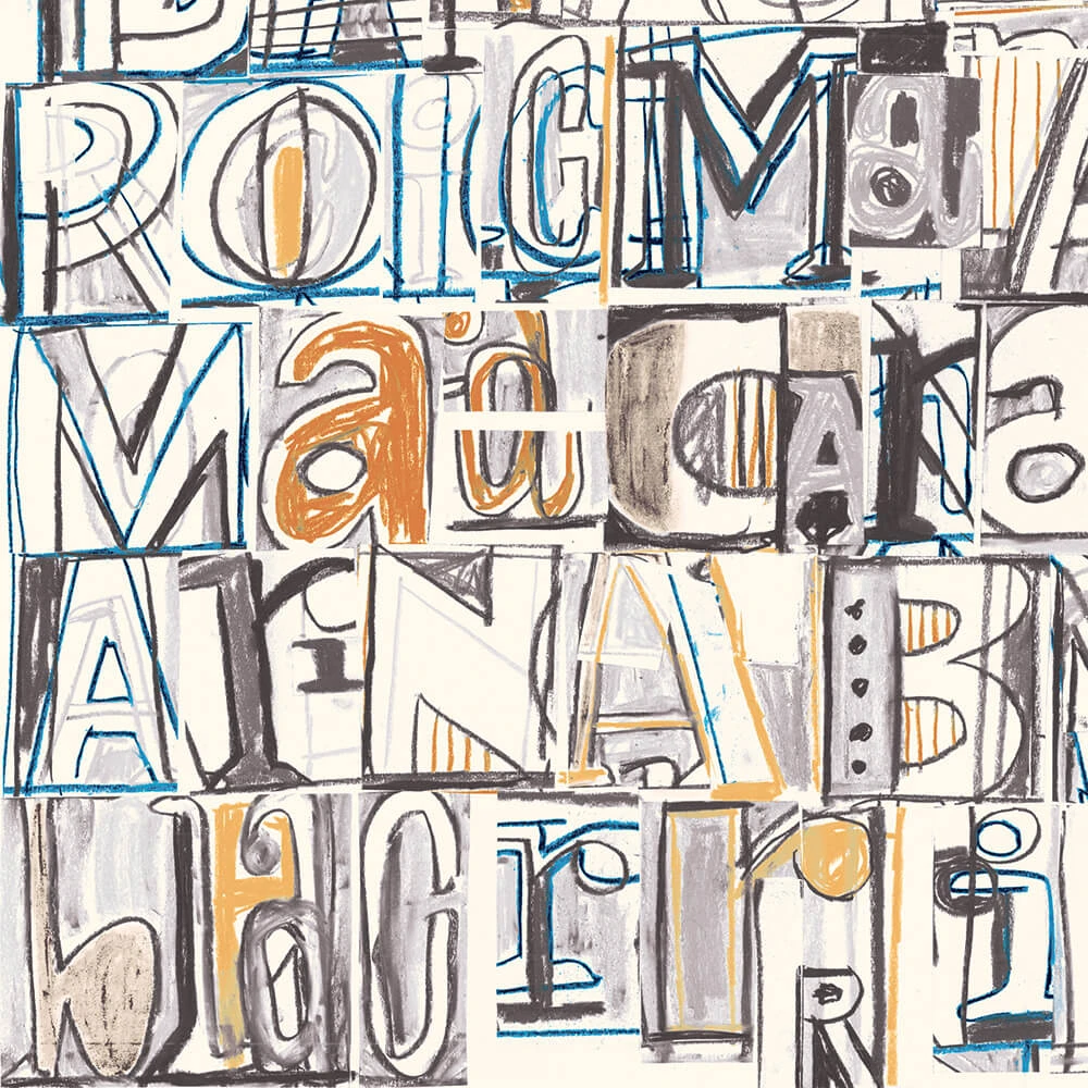 Wallpaper Tres Tintas Lletras I Tipos 1990-1