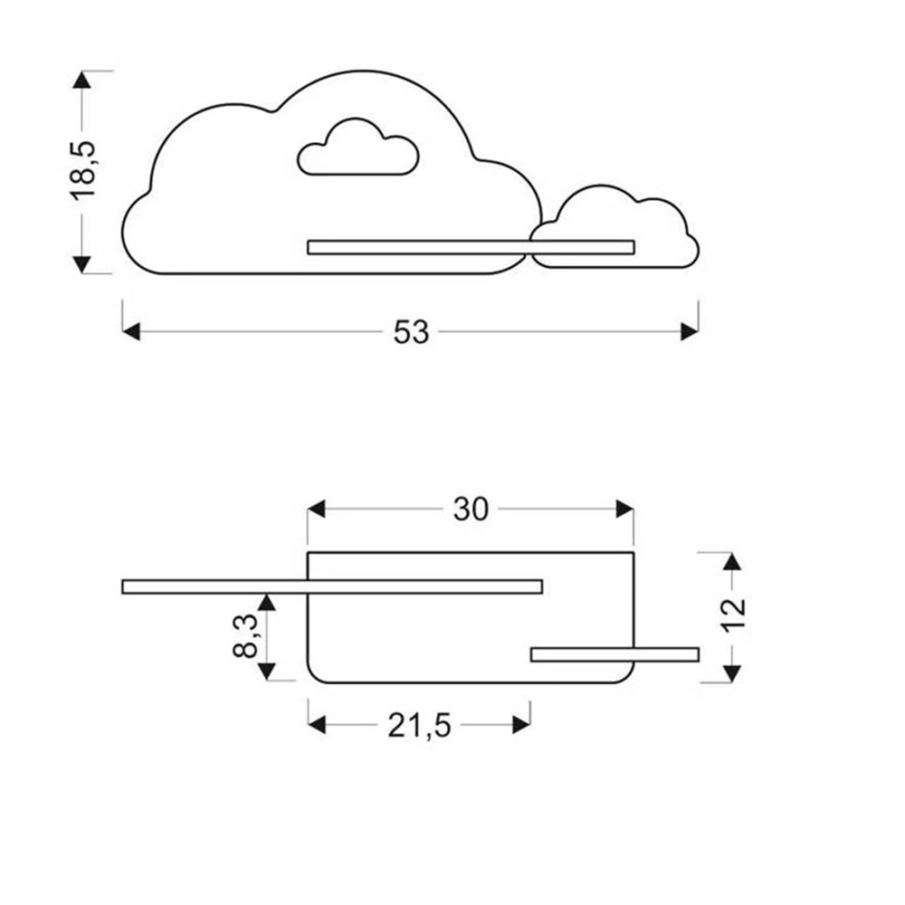 Shelves / Wall light 3