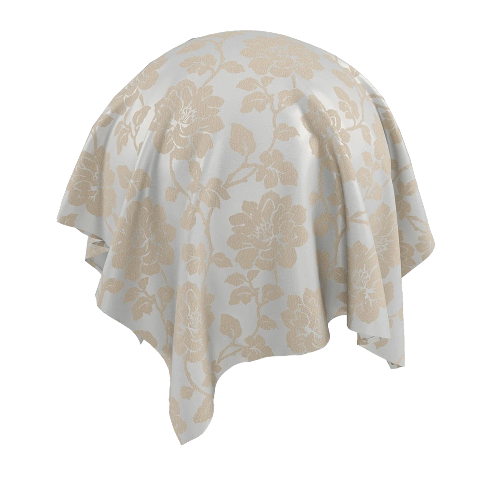 Fabric Texture Twinbru Floral Natural Jacquard 1782250