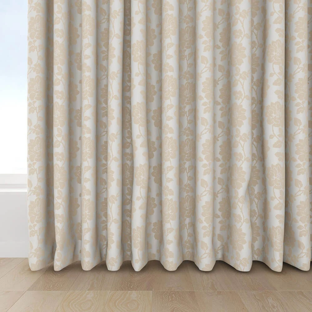 Fabric Texture Twinbru Floral Natural Jacquard 1782250 (2)