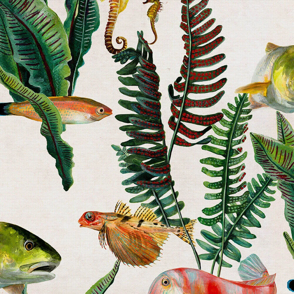 Wallpaper Coordonné Bank of Fish