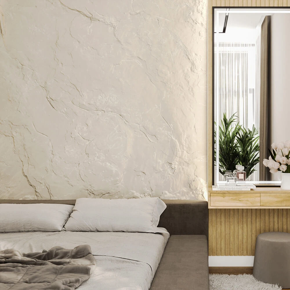 Modern Scandinavian Bedroom 3D Scene (2)