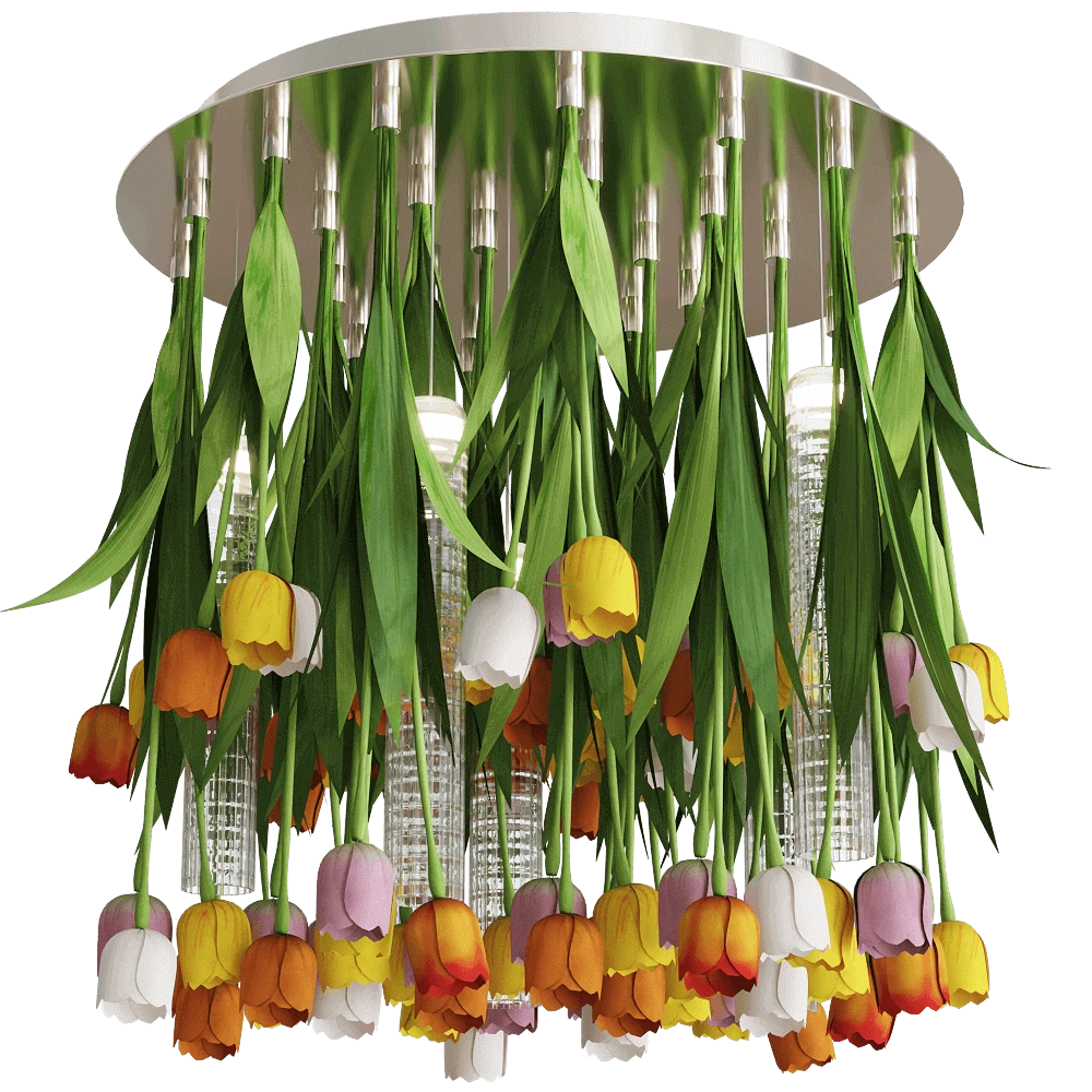 Chandelier VGnewtrend FLOWER POWER TULIP ROUND