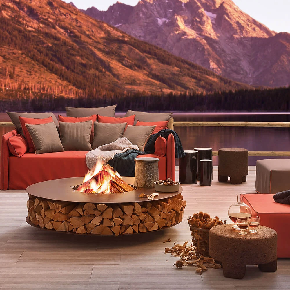 Outdoor Wood-Burning Fireplace Ak47 Design Zero steel 1500 (2)