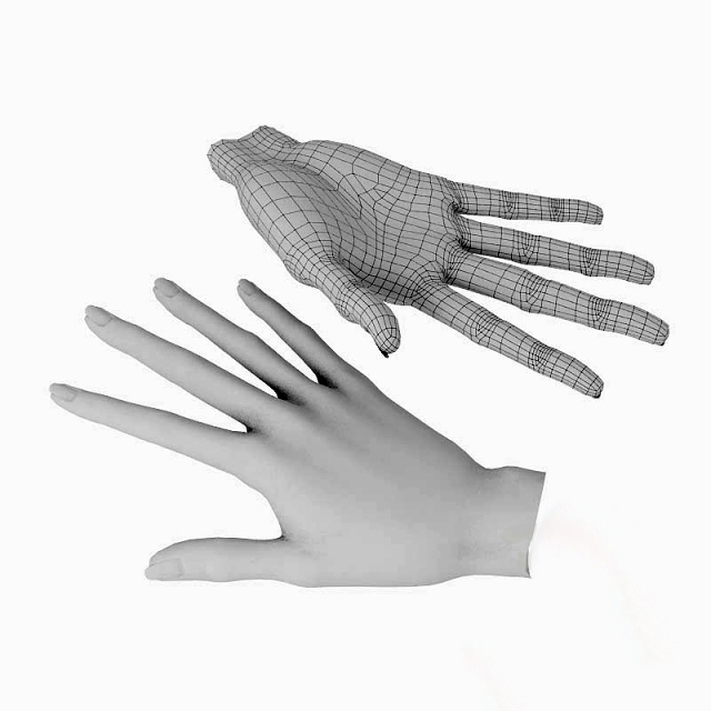 Манекен рука женская левая 25 см Гамма Студия