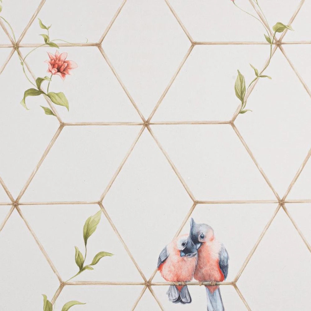 Wallpaper PALITRA Birds Top Velvet