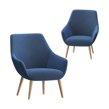 Lounge chair Ora, B&T Design - Download the 3D Model (45204 ...