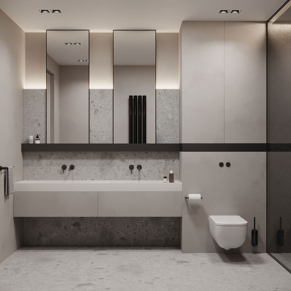 Modern bathroom 34 - Download the 3D Scene (46212) | zeelproject.com