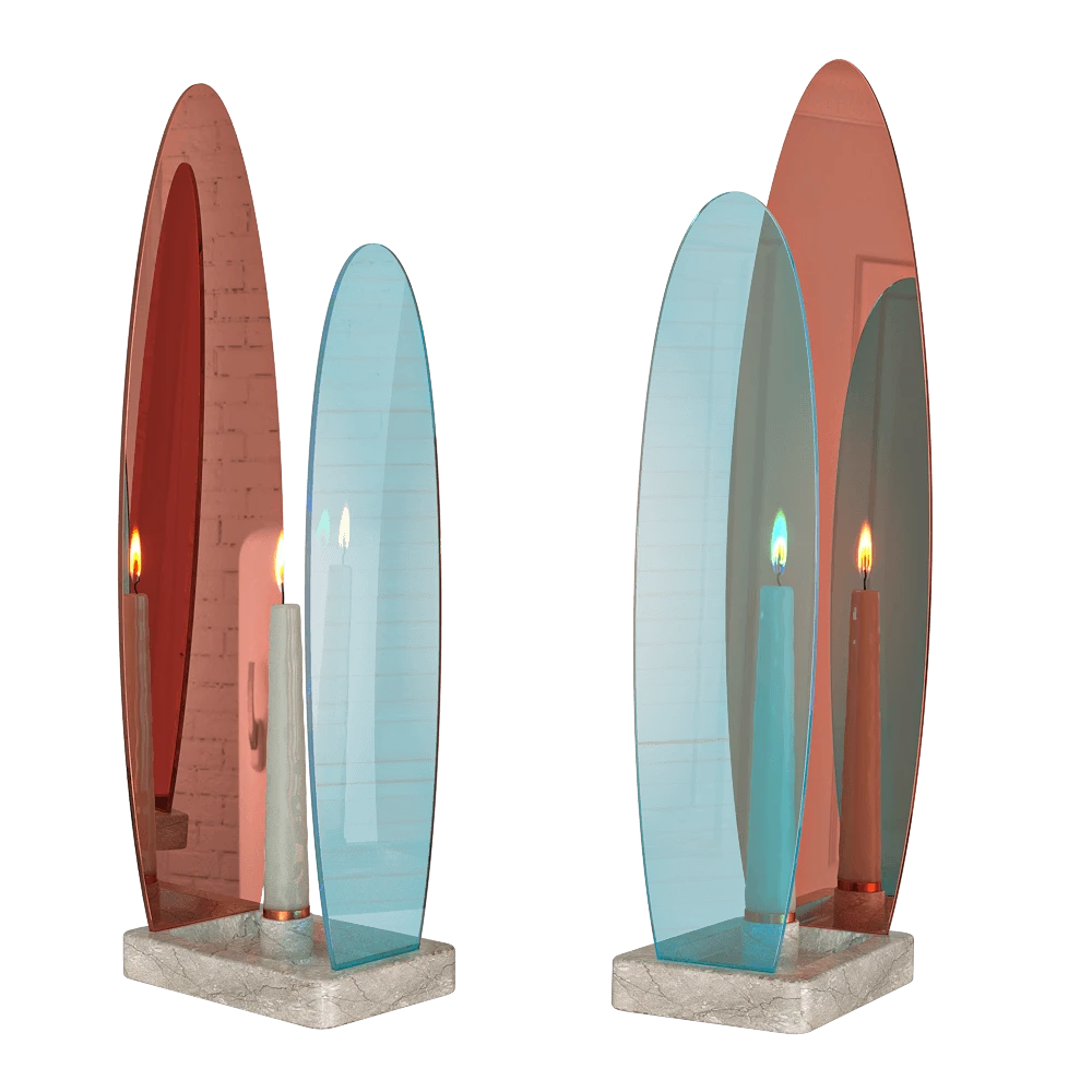 Candle Holder Catrinel Sabaciag Onnda Flame F-F