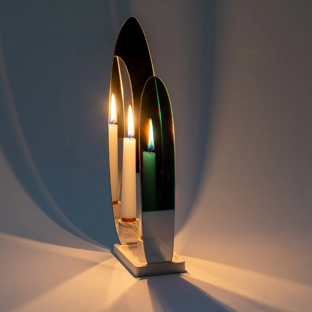 Candle Holder Catrinel Sabaciag Onnda Flame F-F (3)