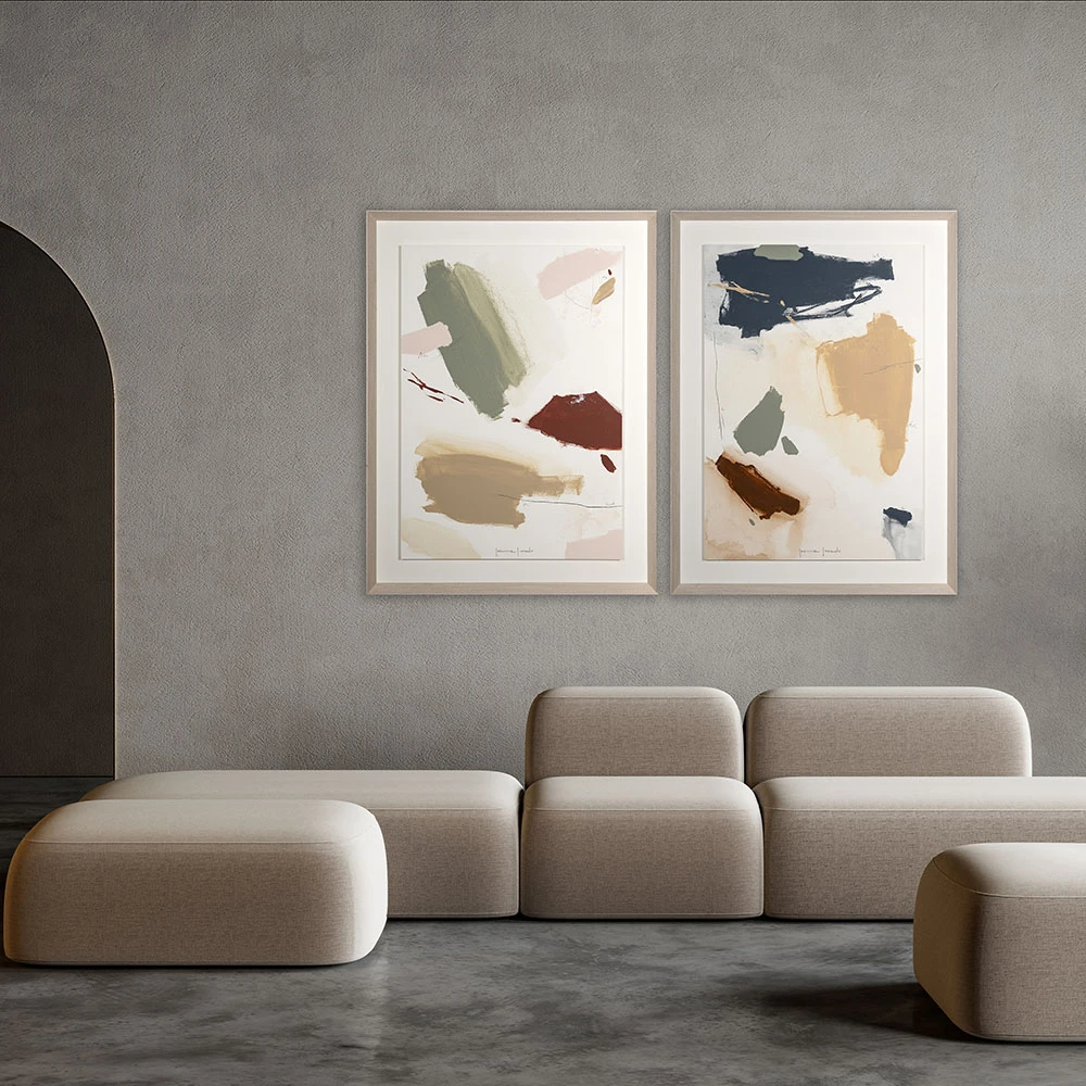 Picture Novocuadro Art Company ShapesI & II Jaime Jurado_ambiente (2)