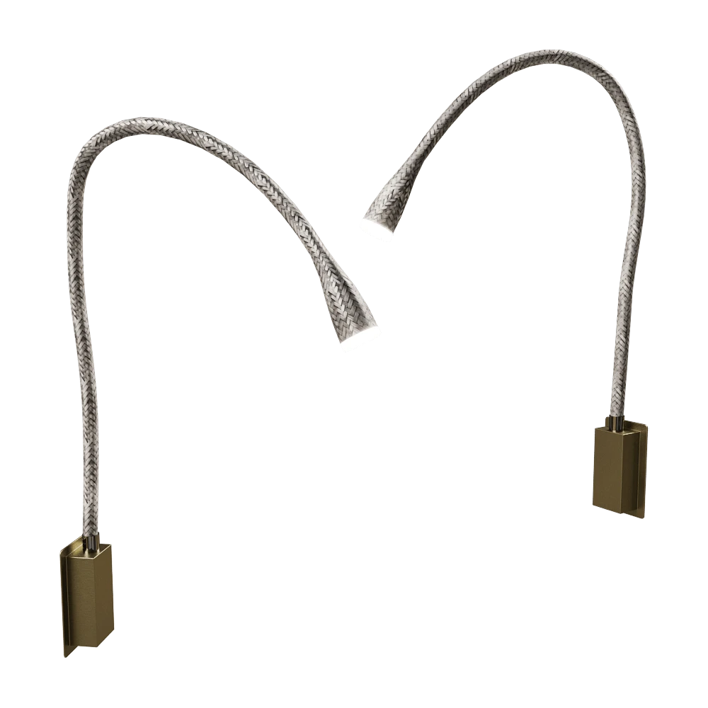 Wall light Contardi Flexiled ap l.90 steel