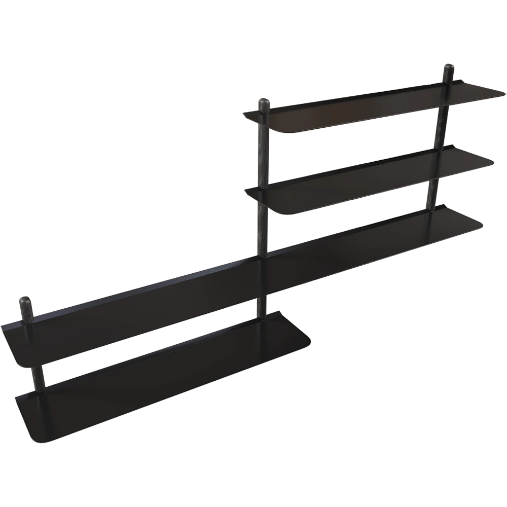 Shelf Gejst Nivo B black ash black