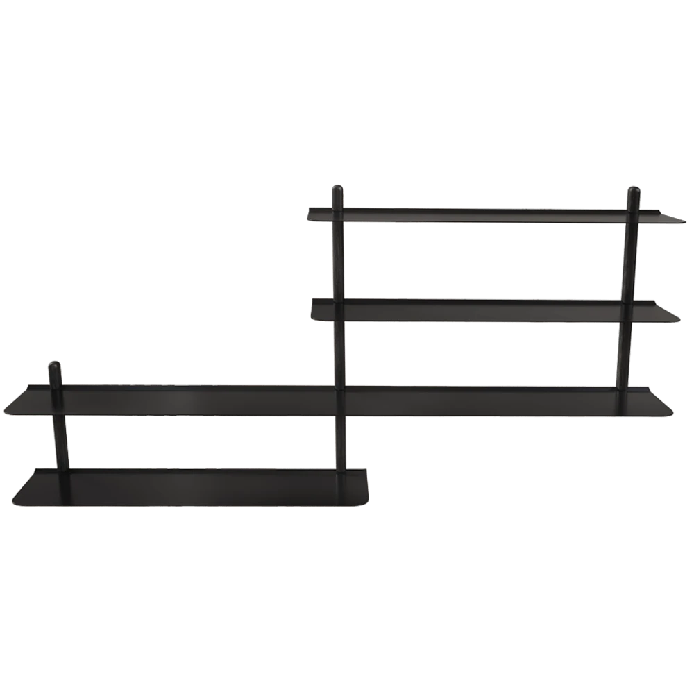 Shelf Gejst Nivo B black ash black (2)