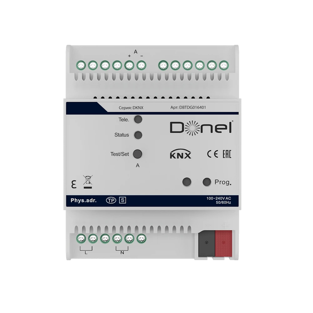 KNX channel multifunction actuator Donel DBTDG016401
