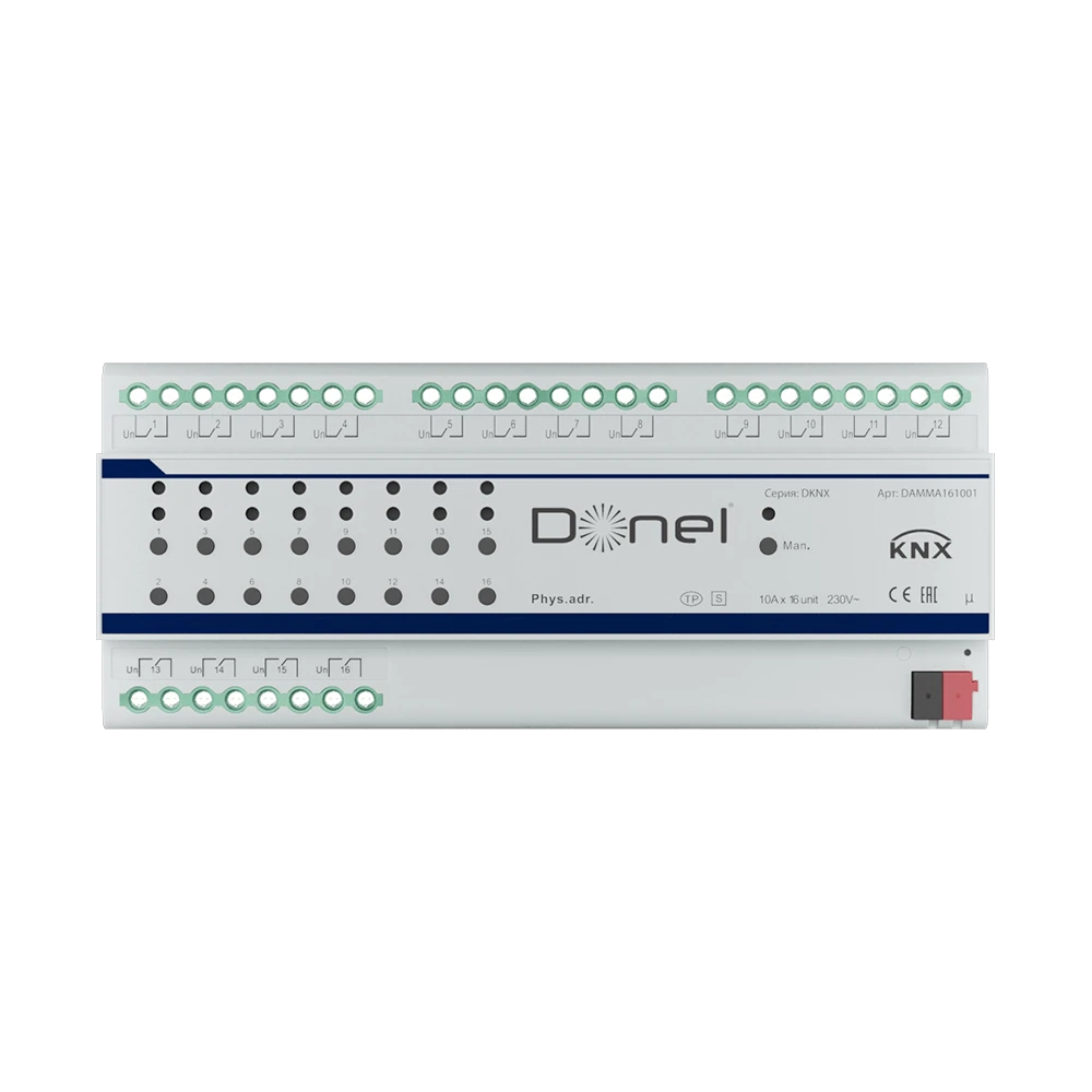 KNX Channel Multifunction Actuator Donel DAMMA161001