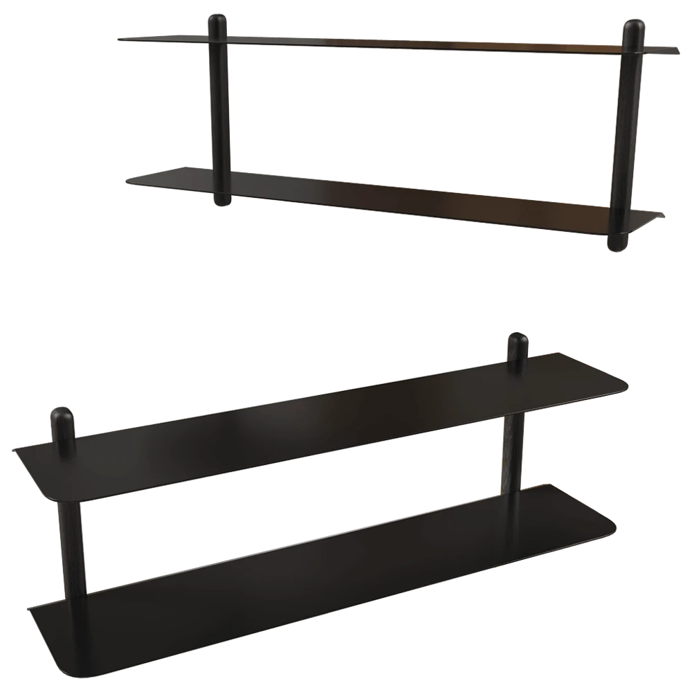 Shelf Gejst Nivo F black ash black