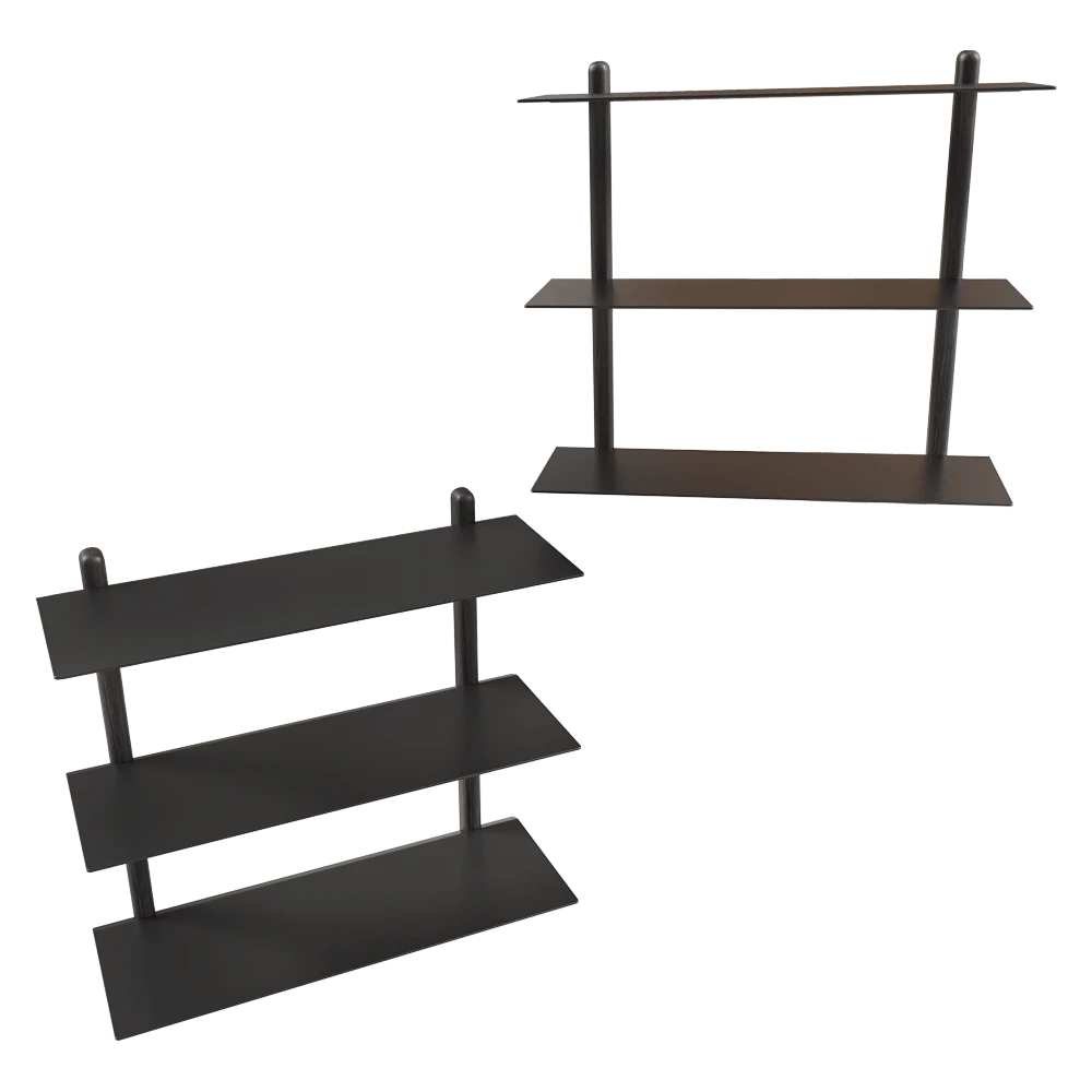 Shelf Gejst Nivo Large A black ash black