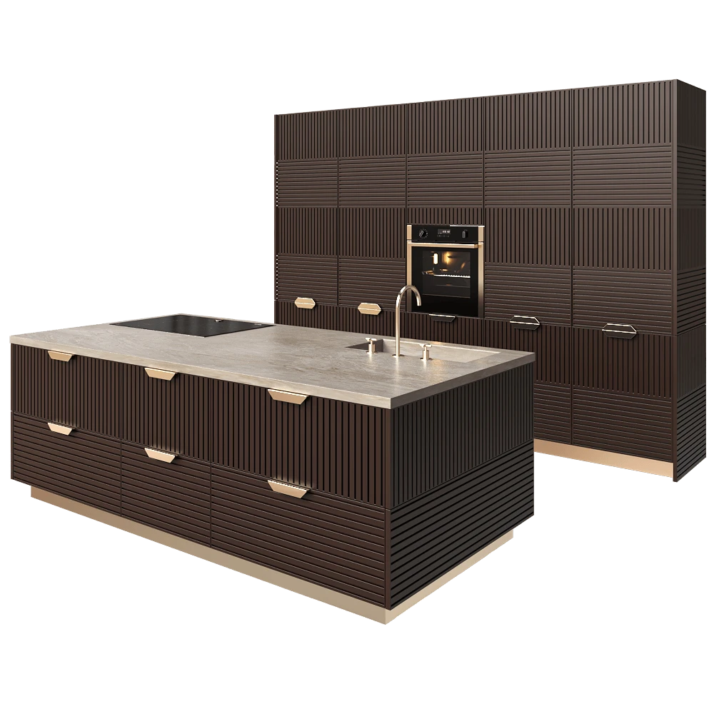 Kitchen TM Italia MIUCCIA COMPOSIZIONE ISOLA E COLONNE