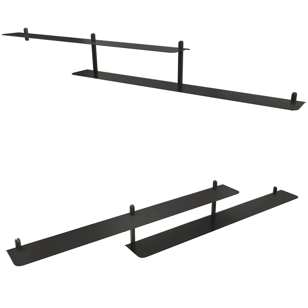 Shelf Gejst Nivo H black ash black