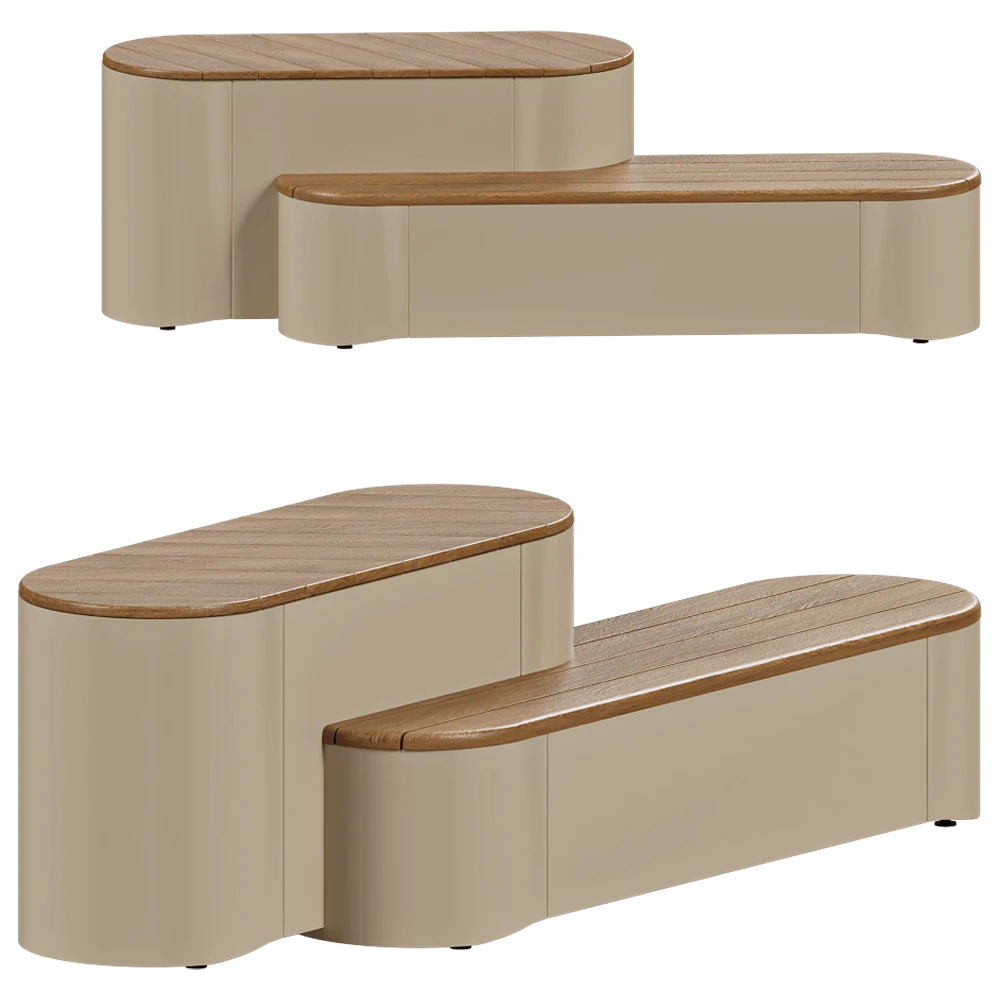 Modular Seating Unit mmcité Set of two Urban Islands