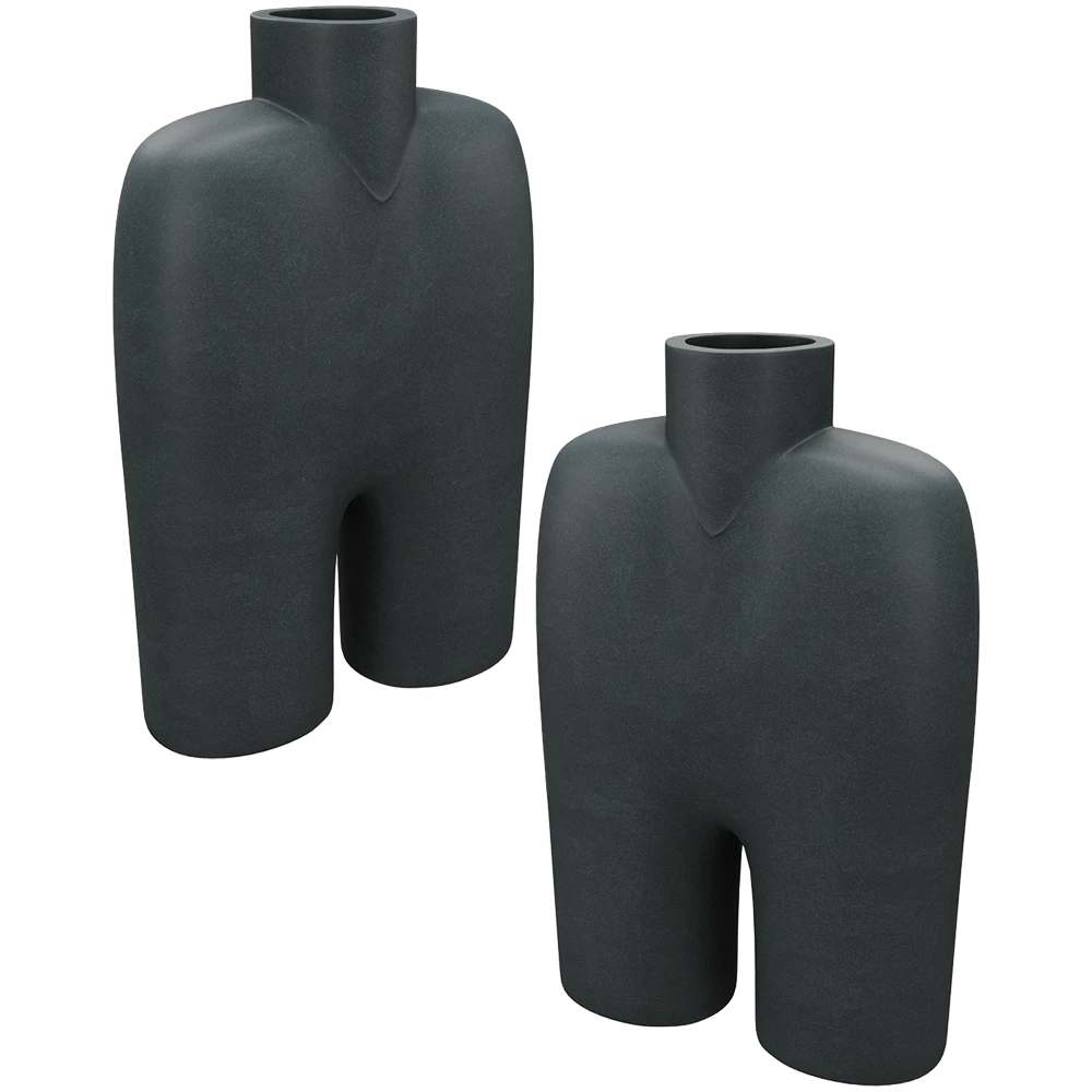 Vase 101 Copenhagen Cobra Tall, Medio - Black