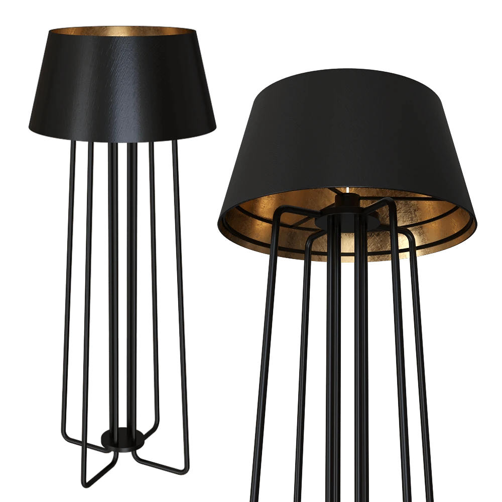 Floor lamp García Requejo Stainless steel