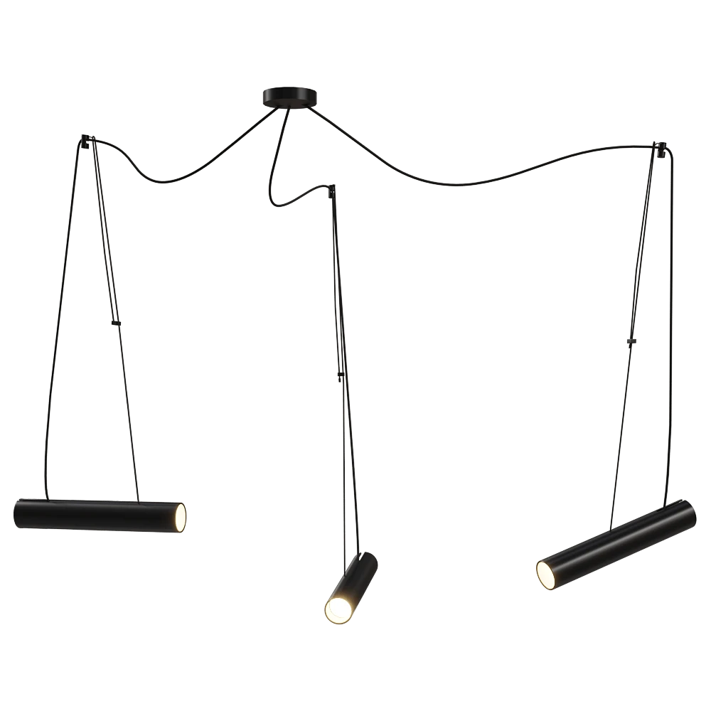 Pendant lamp Ole lighting PEPO with 3 spotlights GU10