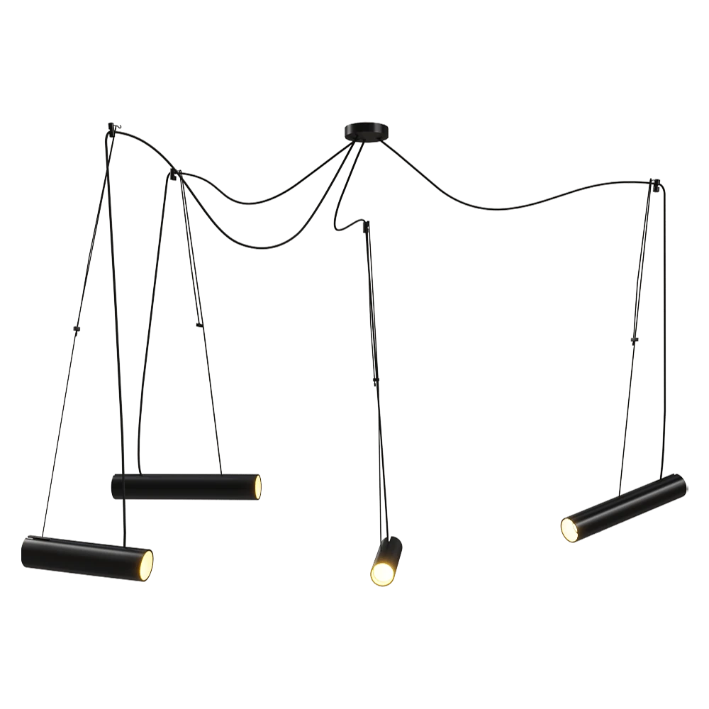 Pendant lamp Ole lighting PEPO with 4 spotlights GU10