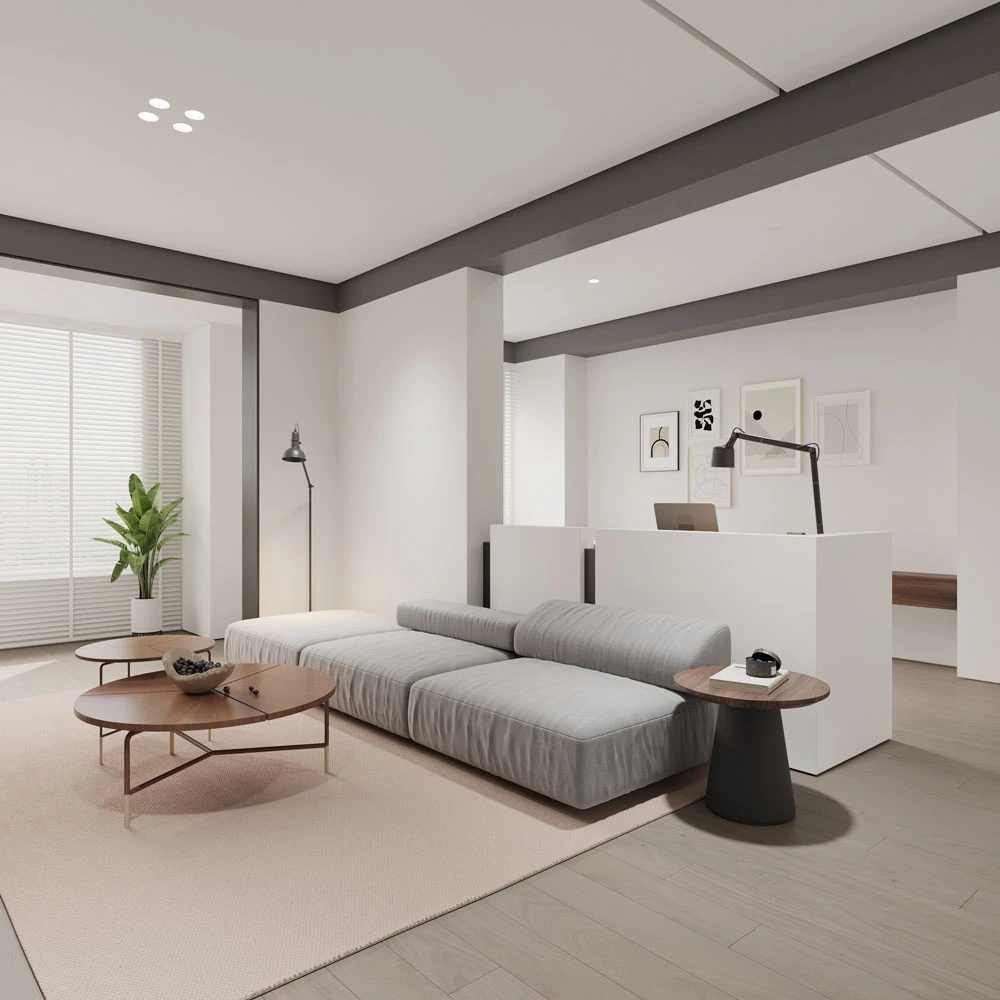 Modern Living Room Interior 3D Scene (3)