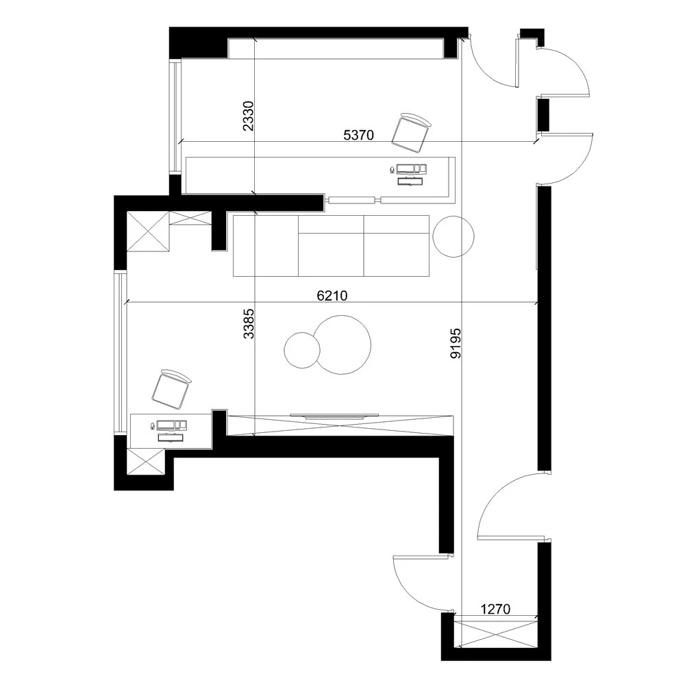 Modern Living Room Interior 3D Scene (7)