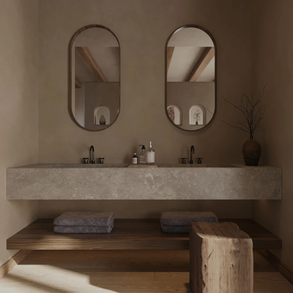 Wabi-sabi Residential Interior 3D Scene (8)