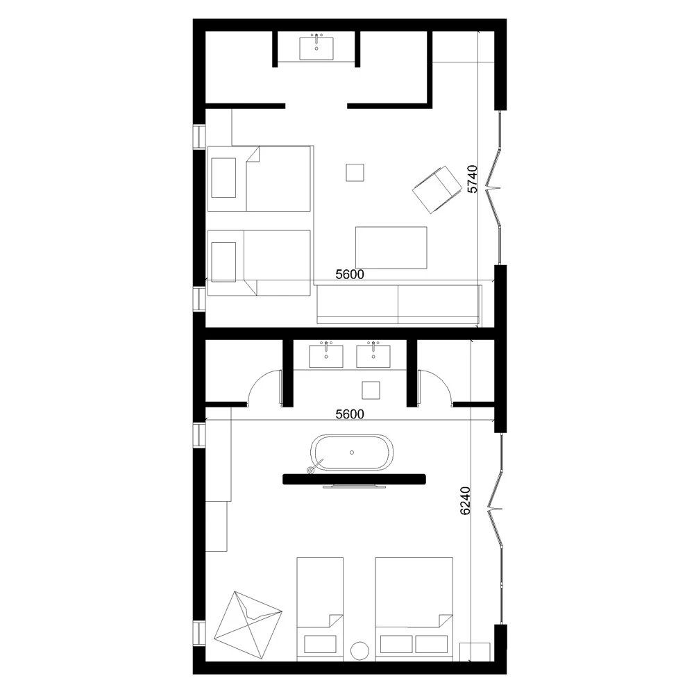 Wabi-sabi Residential Interior 3D Scene (9)